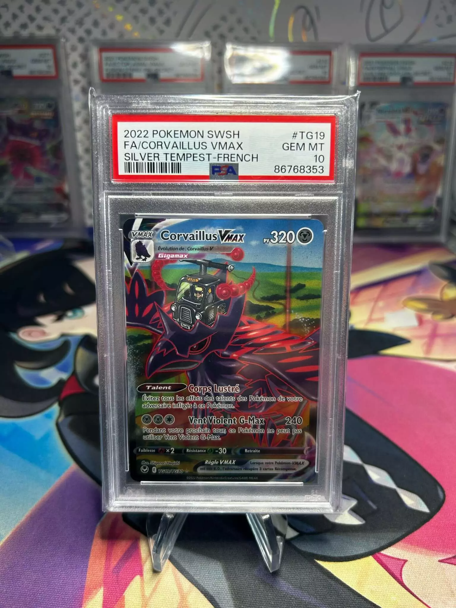 Corvaillus VMAX FR PSA 10 TG19/TG30 EB12 – Carte Pokemon