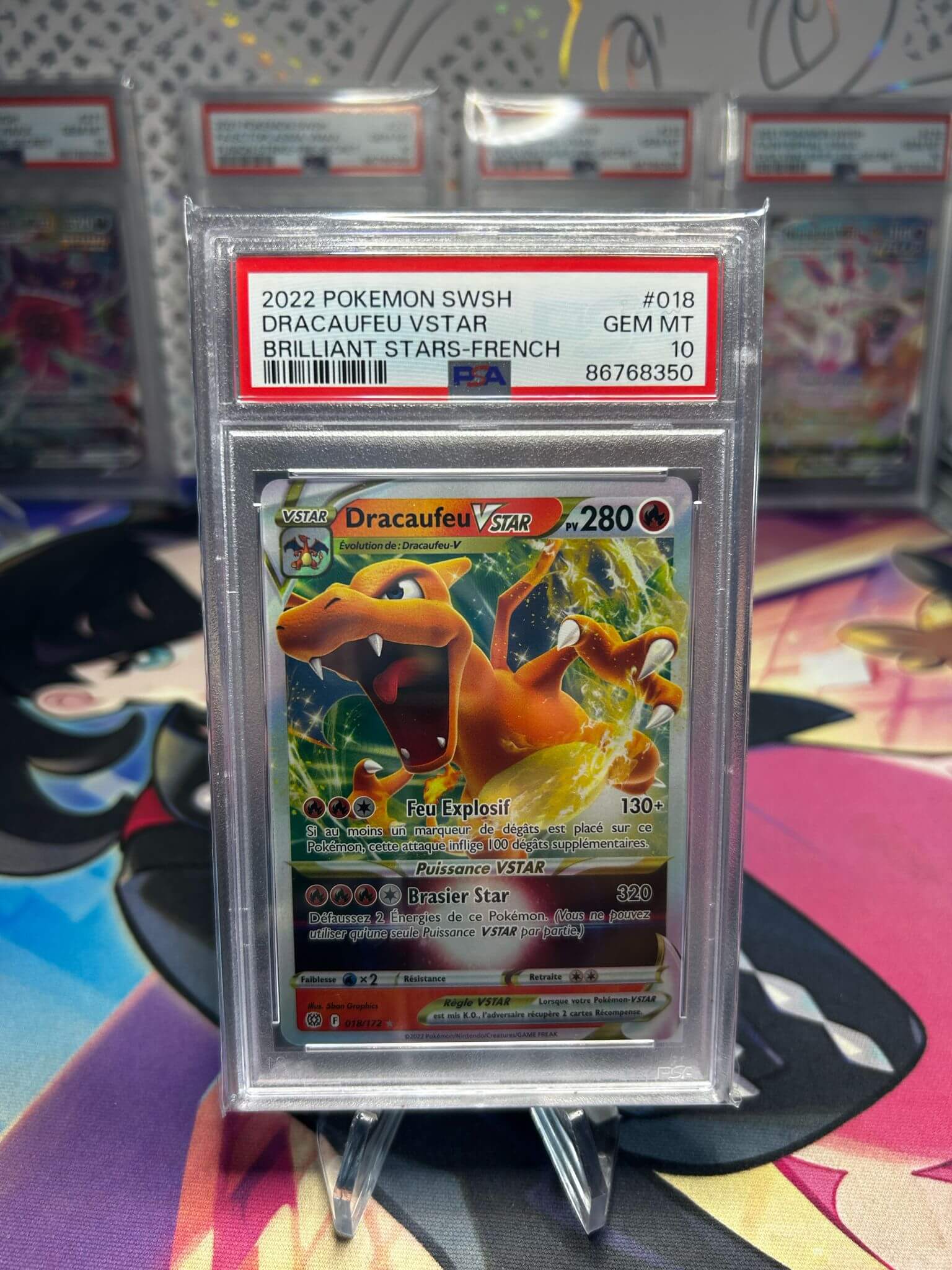 Dracaufeu VSTAR FR PSA 10 018/172 EB09 – Carte Pokemon