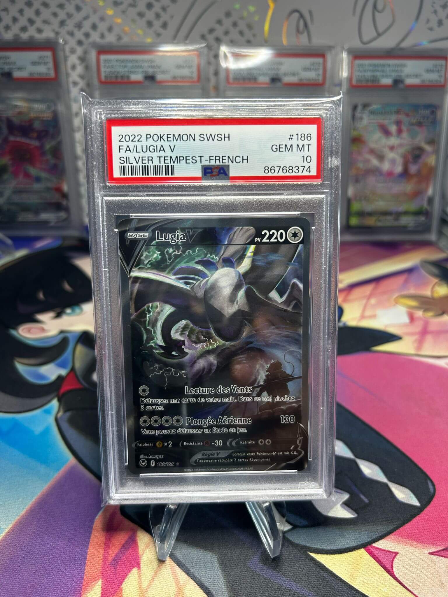 Lugia V Alt PSA 10 186/195 EB12 – Carte Pokemon
