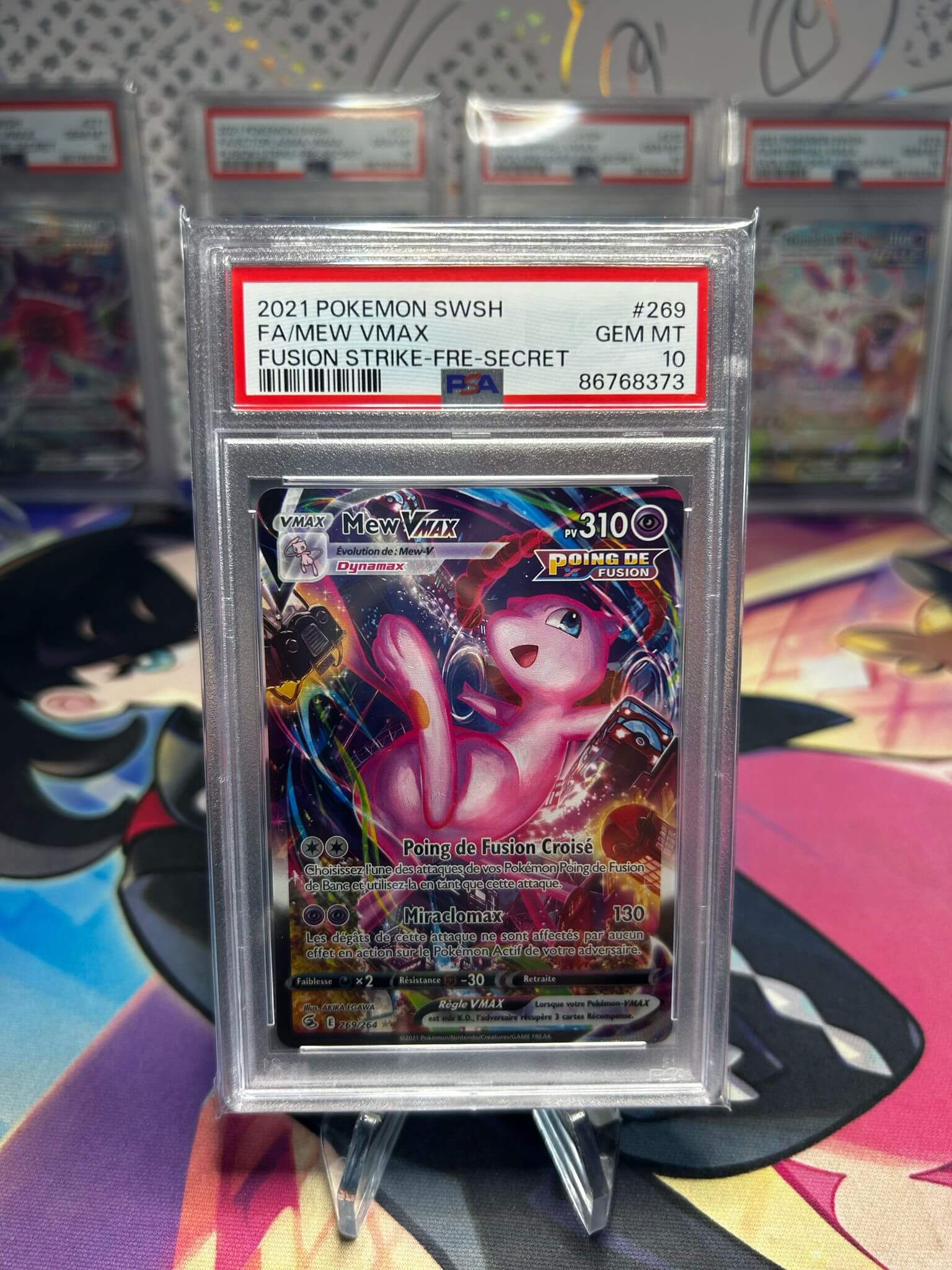 Mew VMAX PSA 10 269/264 EB08 – Carte Pokemon