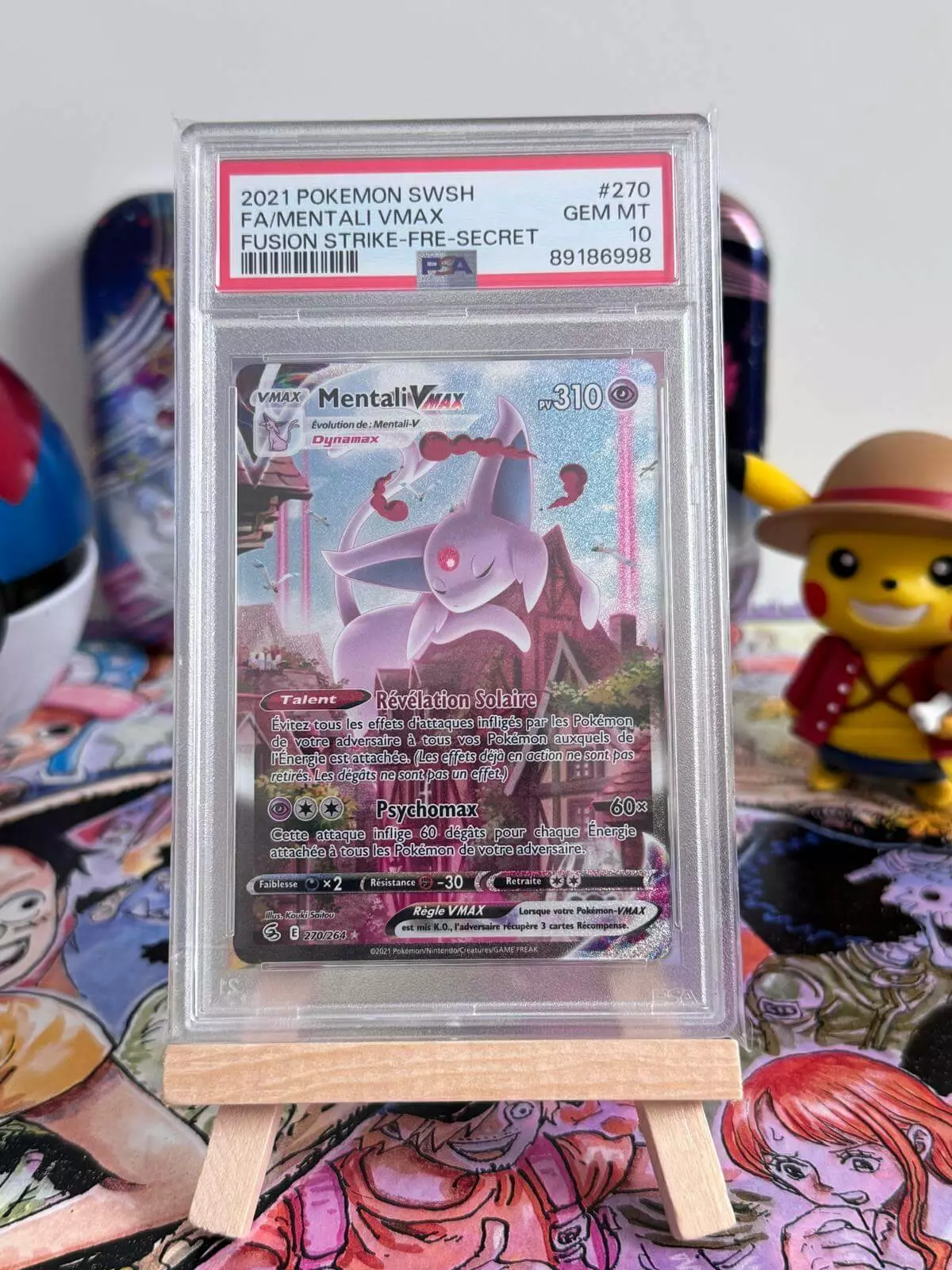 Mentali VMAX FR PSA 10 270/264 EB08 – Carte Pokemon