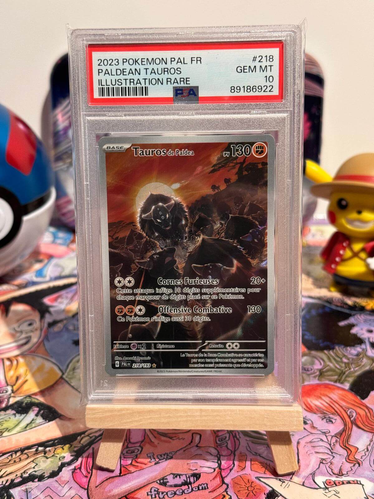 Tauros FR PSA 10 218/193 EV02 – Carte Pokemon