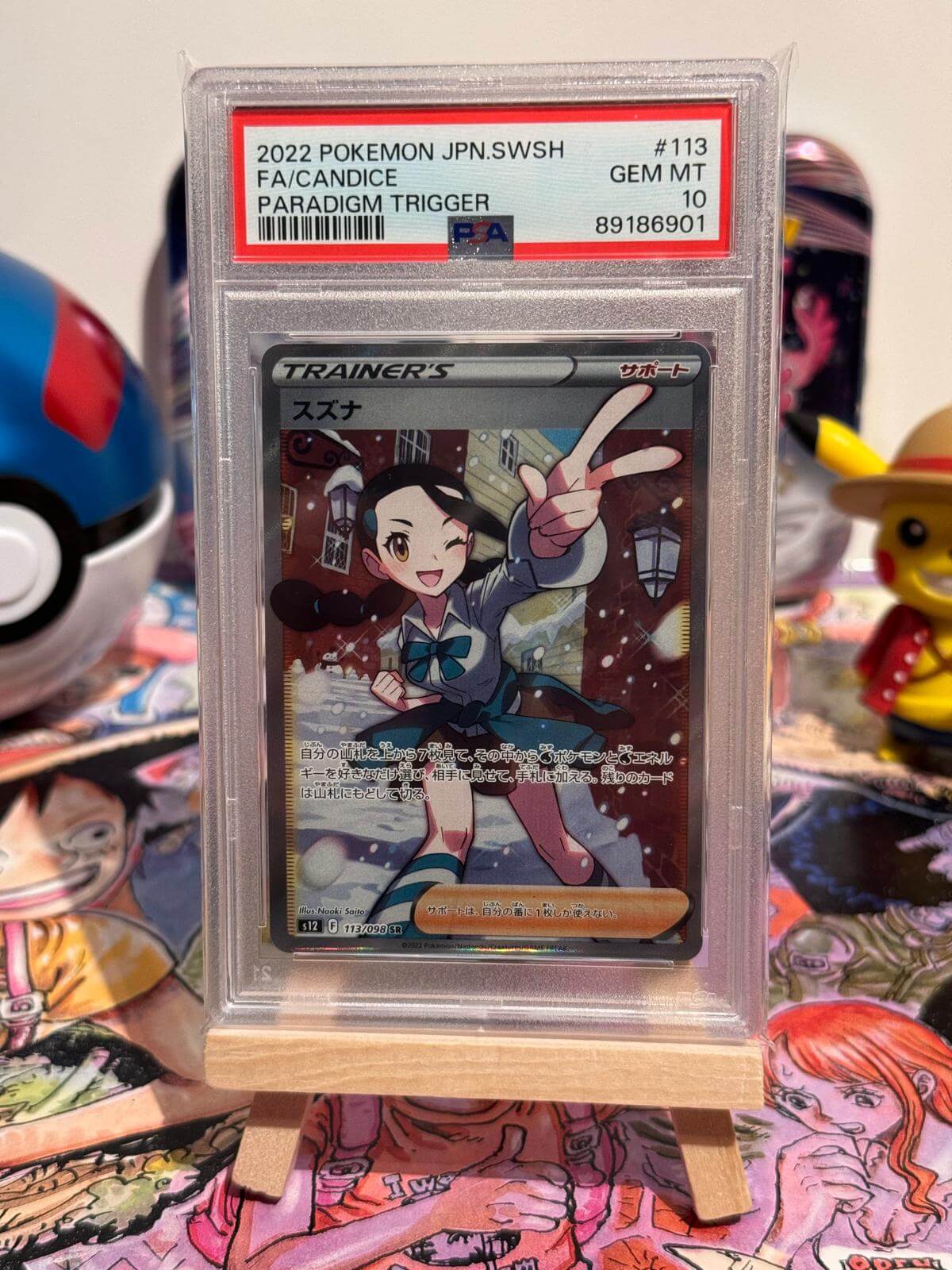 Candice JAP PSA 10 113/098 S12 – Carte Pokemon