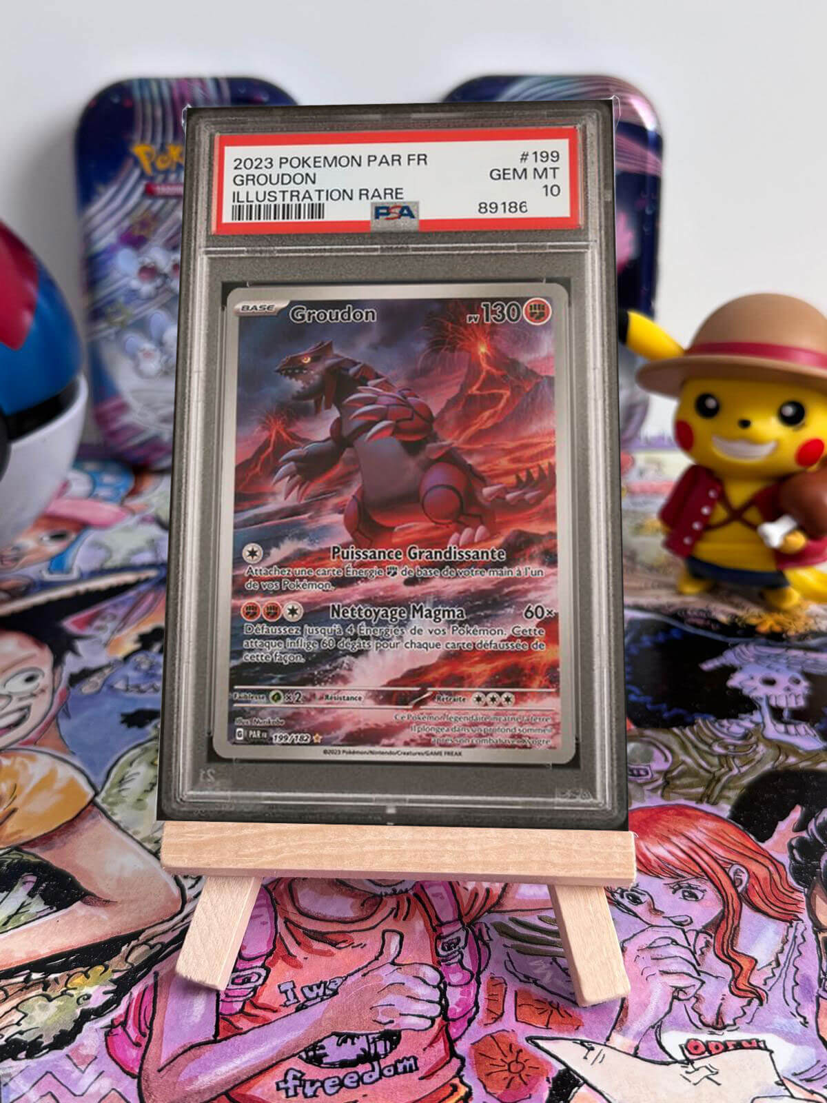 Groudon AR alternative PSA10 – 199/182 EV4/FR – CARTES POKEMON