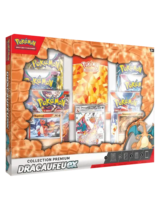 Coffret Dracaufeu ex - Collection Premium - Pokemon