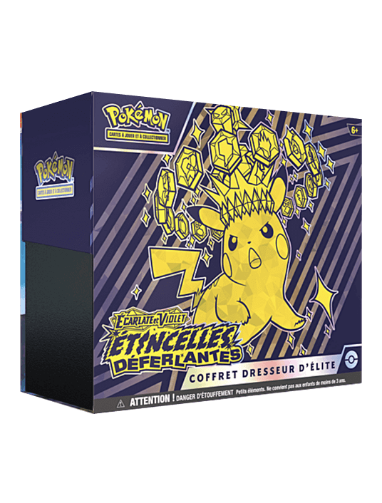 Pokémon Coffret Dresseur d’Elite (ETB) – Ecarlates et Violet – Etincelles Déferlantes – EV08