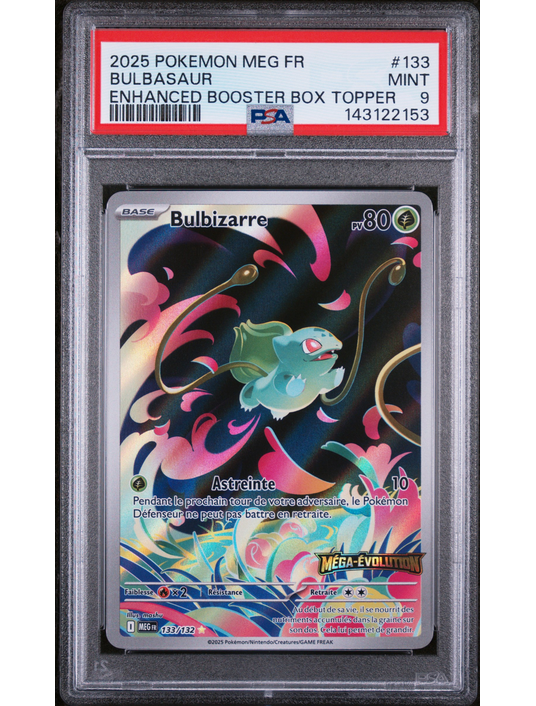 Bulbizarre 133 STAMP FR PSA 9 - Carte Pokémon