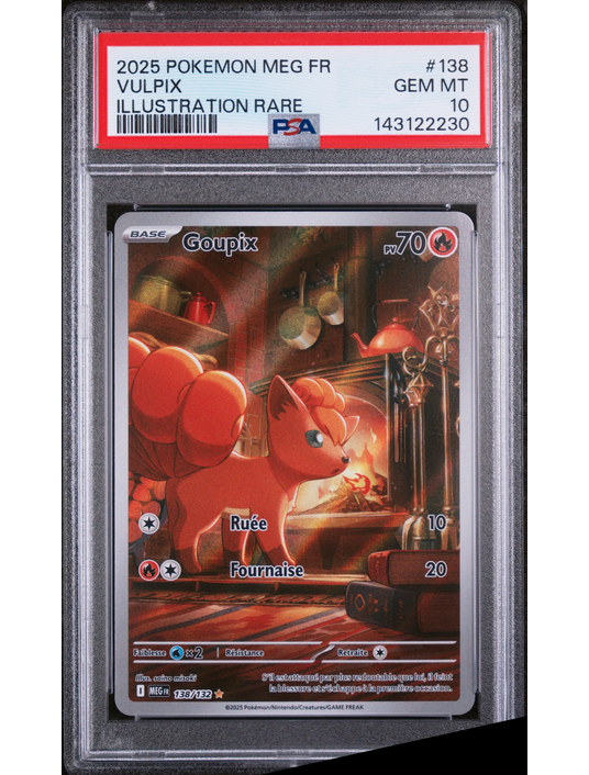 Goupix ME1 138 FR PSA 10 - Carte Pokémon