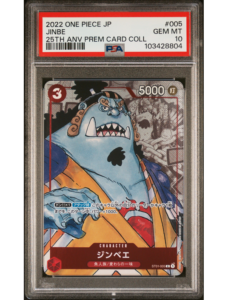 Jinbe 25TH anniversary PSA 10 ST01 005 Japanese - One Piece
