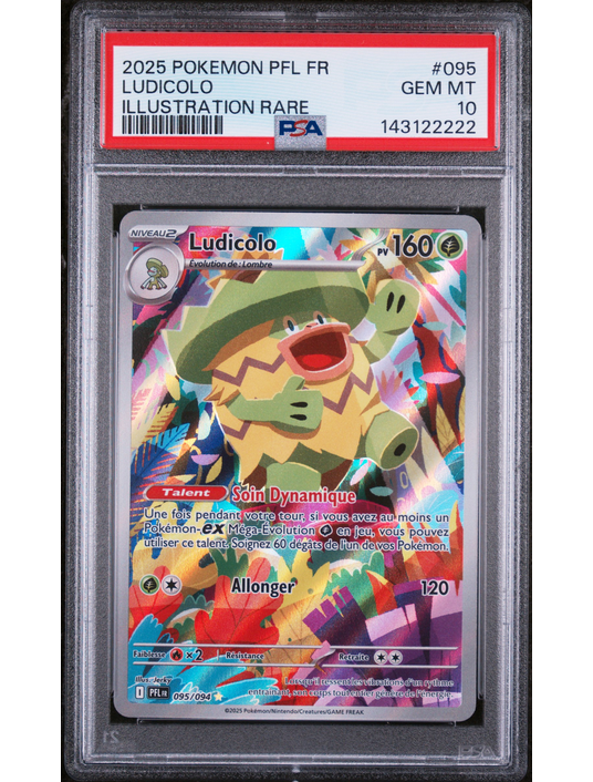 Ludicolo ME2 095 FR PSA 10 – Carte Pokémon