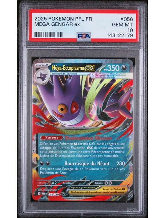 Méga-Ectoplasma ex ME2 056 FR PSA 10 – Carte Pokémon