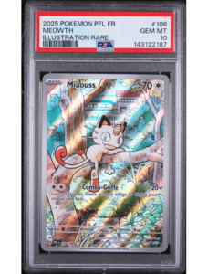 Miaouss ME2 106 FR PSA 10 - Carte Pokémon