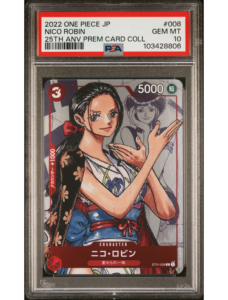 Nico Robin 25TH anniversary PSA 10 ST01 008 Japanese - One Piece