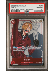 Sanji 25TH anniversary PSA 10 OP01 013 Japanese - One Piece