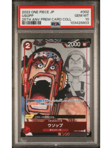 Usopp 25TH anniversary PSA 10 ST01 002 japanese - One Piece