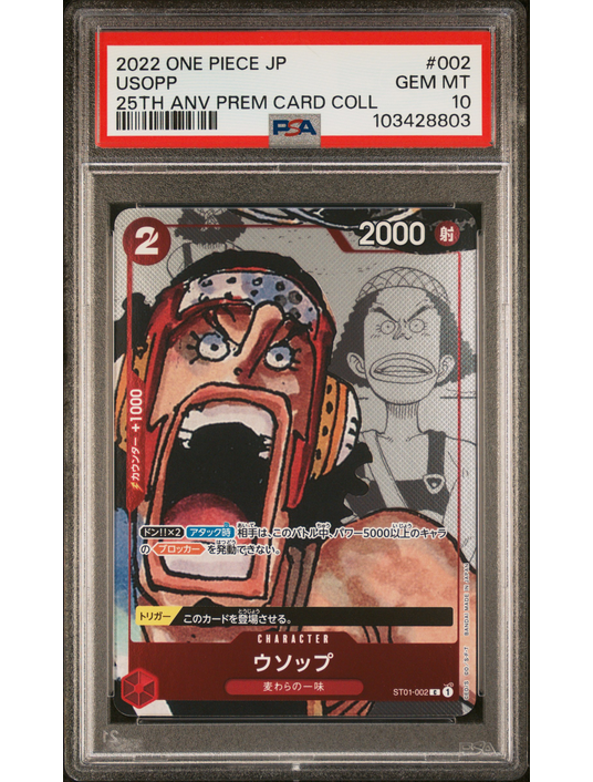 Usopp 25TH anniversary PSA 10 ST01 002 japanese – One Piece