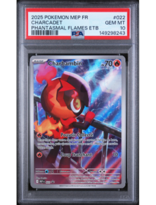 Charbambin 022 ME2 FR PSA 10 - Carte Pokémon