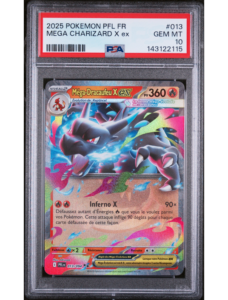 Mega Dracaufeu X ex 013 ME2 FR PSA 10 - Carte Pokémon