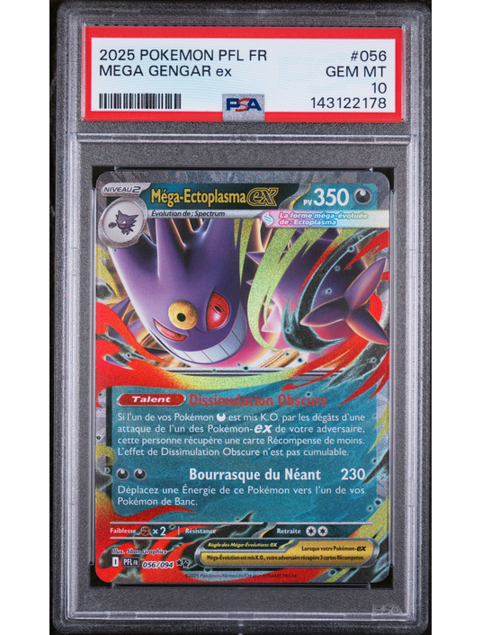 Méga Ectoplasma ex ME2 056 FR PSA 10 – Carte Pokémon