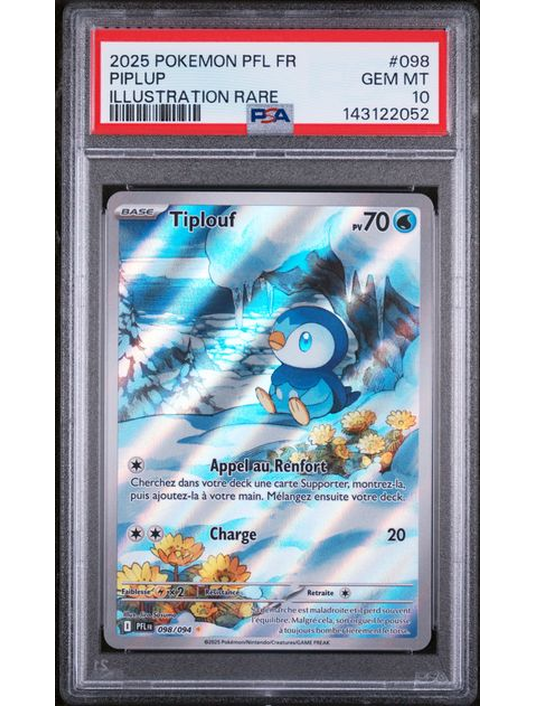 Tiplouf 098/094 ME2 FR PSA 10 – Carte Pokémon