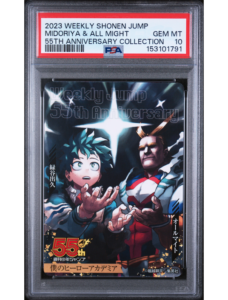 Midoriya & All Might 55th PSA 10 - Weekly Shonen Jump My Hero Academia