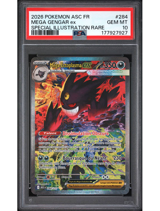 Mega Ectoplasma ex 284 FR PSA 10 GEM MINT — Heros Transcendants ME2.5